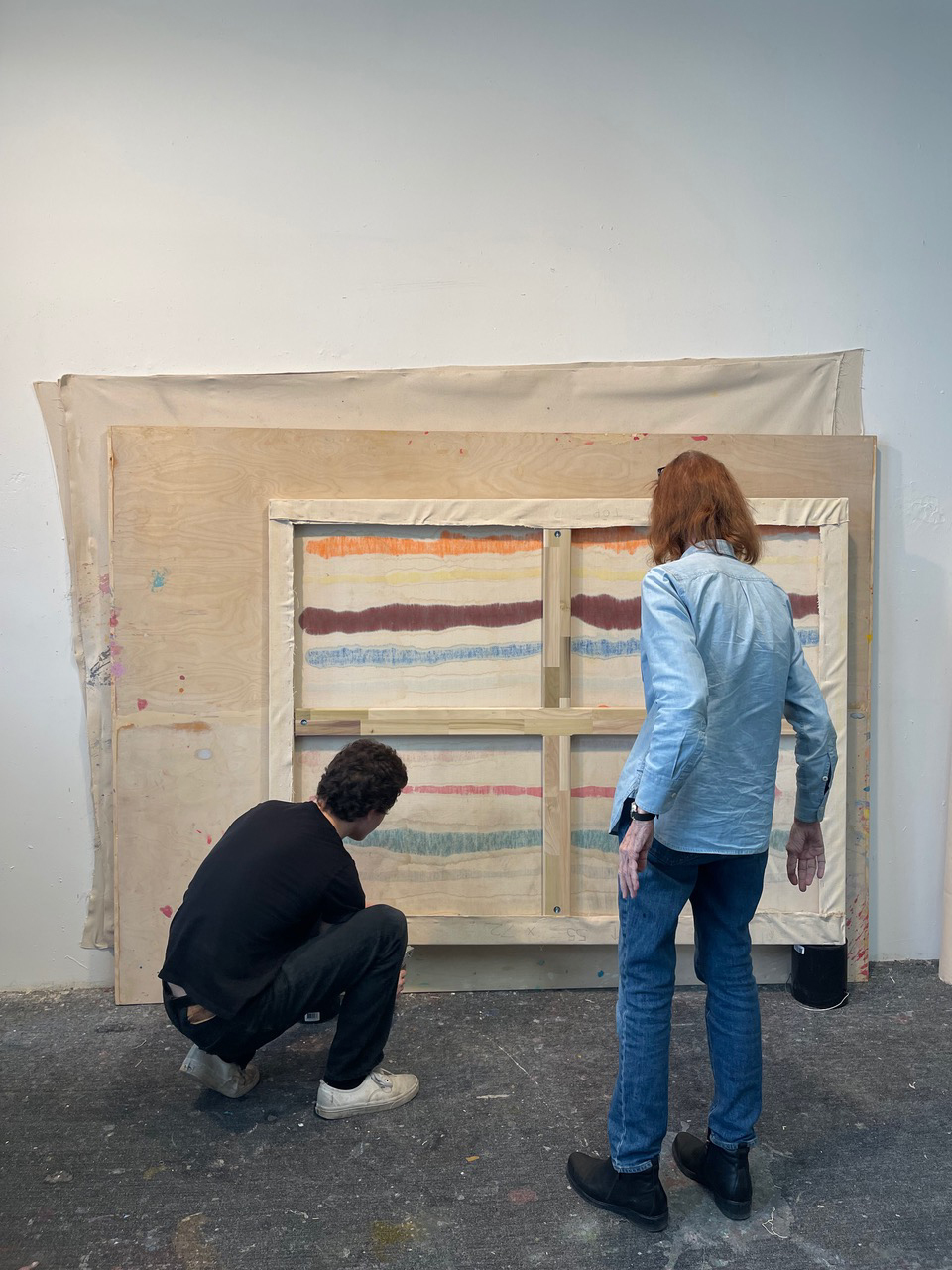 Pat Lipsky with Assistant, Chris Petrus